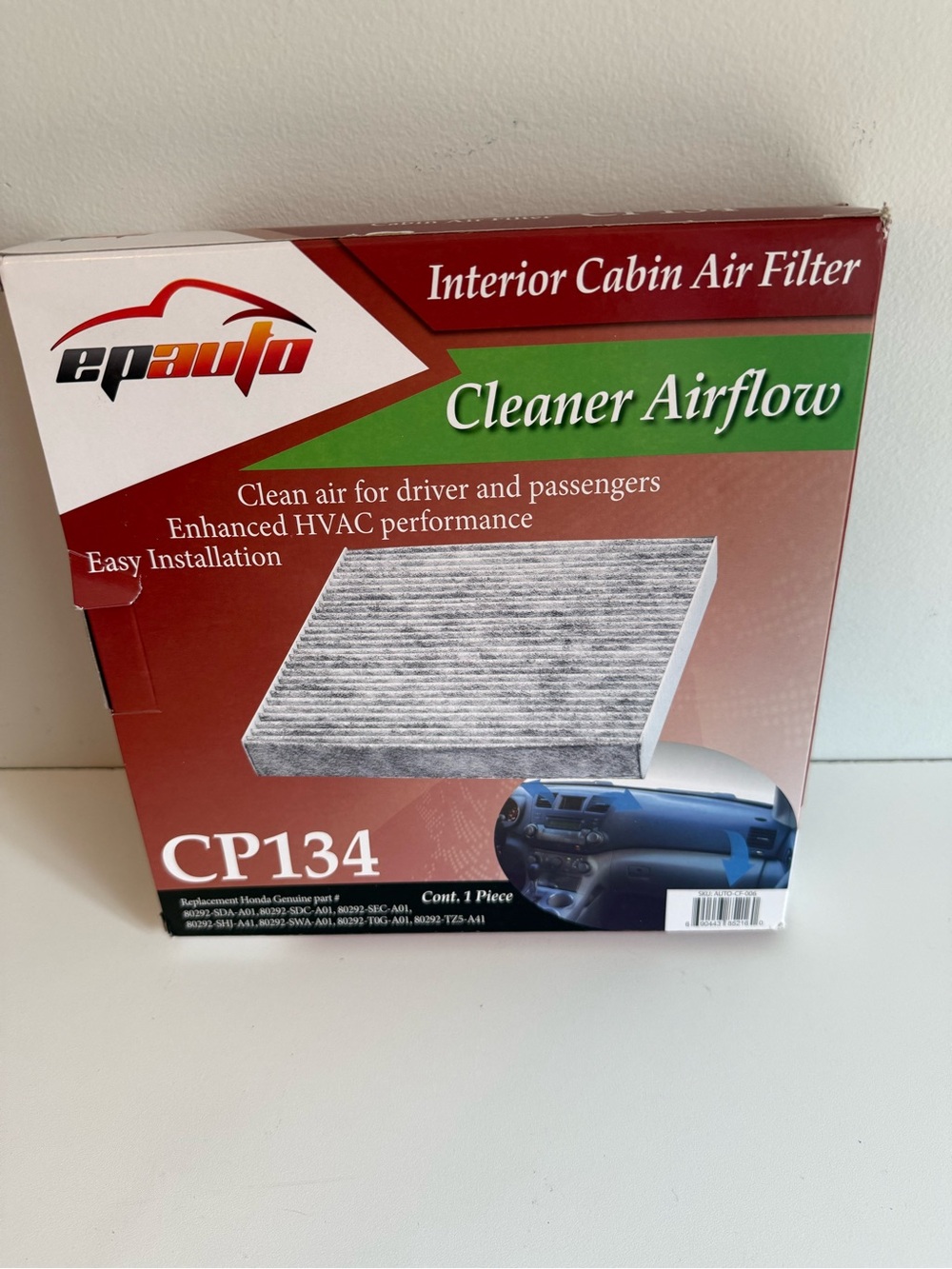 EPAuto CP134 CF10134 Cabin Air Filter Honda Acura Activated Carbon New